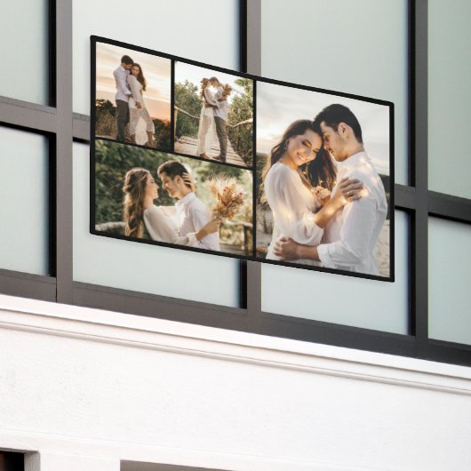 Creëer Uw eigen fotocollage 4 Spandoek (Buitenkant Gebouw)