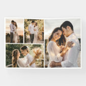 Creëer Uw eigen fotocollage 4 Spandoek (Horizontaal)