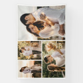 Creëer Uw eigen fotocollage 4 Spandoek (Verticaal)