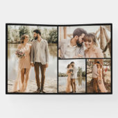 Creëer Uw eigen fotocollage 4 Spandoek (Horizontaal)