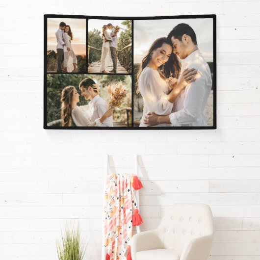 Creëer Uw eigen fotocollage 4 Spandoek (Insitu)