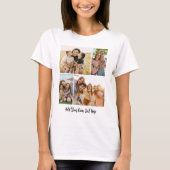 Creëer Uw eigen fotocollage 4 T-shirt (Voorkant)