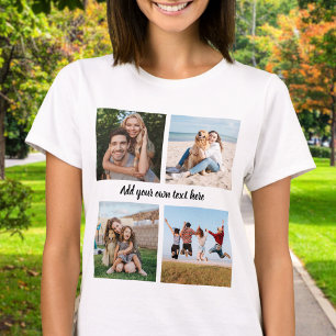 Creëer Uw eigen fotocollage 4 T-shirt