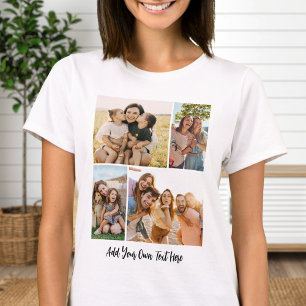 Creëer Uw eigen fotocollage 4 T-shirt