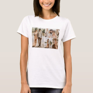 Creëer Uw eigen fotocollage 4 T-shirt