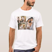 Creëer Uw eigen fotocollage 4 T-shirt (Voorkant)