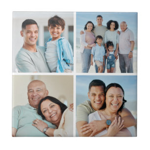 Creëer Uw eigen fotocollage 4 Tegeltje