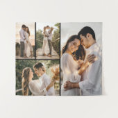 Creëer Uw eigen fotocollage 4 Wandkleed (Voorkant (horizontaal))