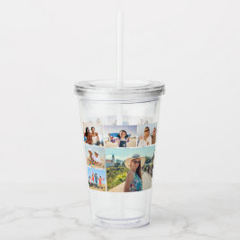 Creëer Uw eigen fotocollage 6 Acryl Drinkbeker
