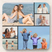 Creëer Uw eigen fotocollage 6 Bier Onderzetter (Voorkant)