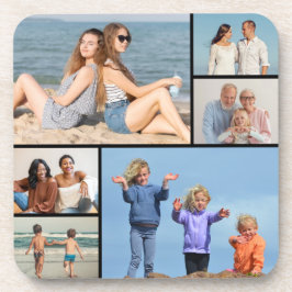 Creëer Uw eigen fotocollage 6 Bier Onderzetter