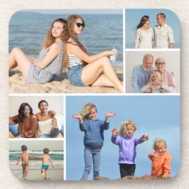 Creëer Uw eigen fotocollage 6 Bier Onderzetter