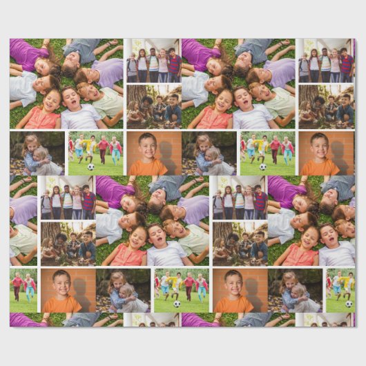 Creëer Uw eigen fotocollage 6 Cadeaupapier (Vlak)