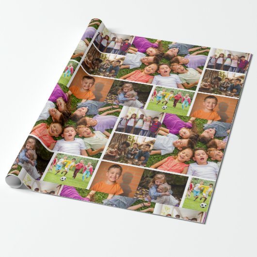 Creëer Uw eigen fotocollage 6 Cadeaupapier (Uitgerold)