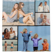 Creëer Uw eigen fotocollage 6 Douchegordijn (Voorkant)