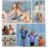 Creëer Uw eigen fotocollage 6 Douchegordijn (Voorkant)