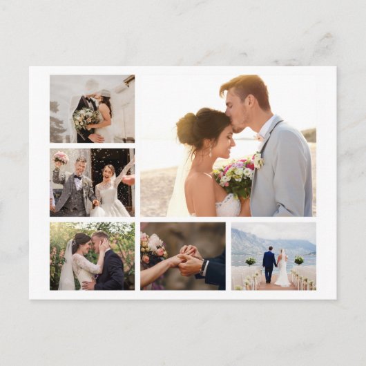 Creëer Uw eigen fotocollage 6 Feestdagenkaart (Voorkant)