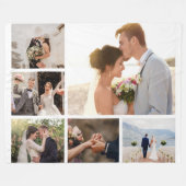 Creëer Uw eigen fotocollage 6 Fleece Deken (Voorkant (Horizontaal))