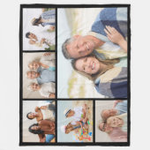 Creëer Uw eigen fotocollage 6 Fleece Deken (Voorkant)