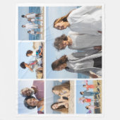 Creëer Uw eigen fotocollage 6 Fleece Deken (Voorkant)