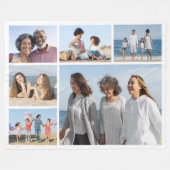 Creëer Uw eigen fotocollage 6 Fleece Deken (Voorkant (Horizontaal))