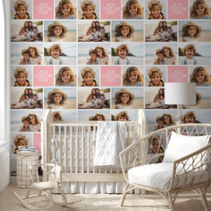 Creëer Uw eigen fotocollage - 6 foto's Monogram Behang