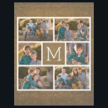 Creëer Uw eigen fotocollage - 6 foto's Monogram Flyer<br><div class="desc">Gebruik maximaal zes vierkante foto's om een uniek en persoonlijk cadeau te creëer. Als u de afbeeldingen moet aanpassen,  klik op het aanpassingshulpmiddel om veranderingen aan te brengen. Foto: Photography © Storytree Studios,  Stanford,  CA</div>