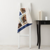 Creëer Uw eigen fotocollage - 6 foto's Monogram Sherpa Deken (In situ)