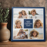 Creëer Uw eigen fotocollage - 6 foto's Monogram Tegeltje<br><div class="desc">Gebruik tot zes vierkante foto's om een uniek en persoonlijk cadeau te creëer. Als u de afbeeldingen wilt aanpassen, klikt u op het gereedschap Aanpassen om wijzigingen aan te brengen.</div>