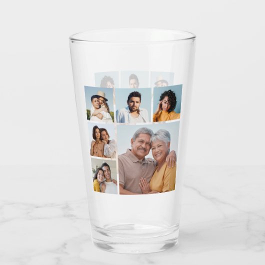 Creëer Uw eigen fotocollage 6 Glas (Achterkant)