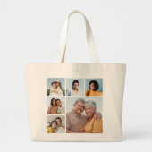 Creëer Uw eigen fotocollage 6 Grote Tote Bag (Voorkant)