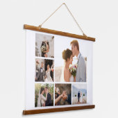 Creëer Uw eigen fotocollage 6 Hangend Wandkleed (Gebogen)