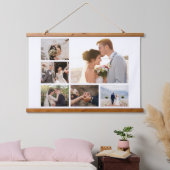 Creëer Uw eigen fotocollage 6 Hangend Wandkleed (Slaapkamer)