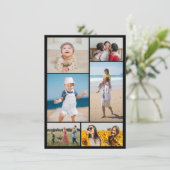 Creëer Uw eigen fotocollage 6 Kaart (Staand voorkant)