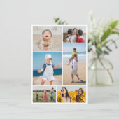 Creëer Uw eigen fotocollage 6 Kaart (Staand voorkant)