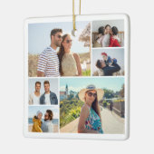 Creëer Uw eigen fotocollage 6 Keramisch Ornament (Links)