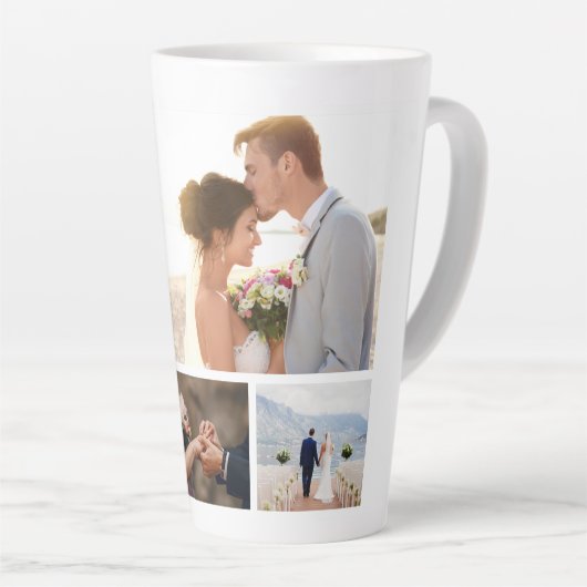 Creëer Uw eigen fotocollage 6 Latte Mok (Rechterhoek)