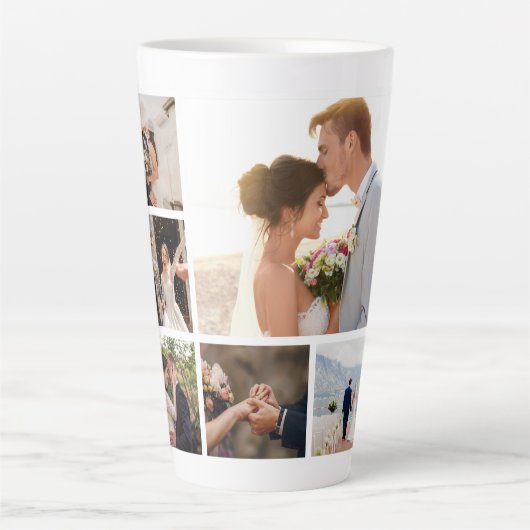 Creëer Uw eigen fotocollage 6 Latte Mok (Voorkant)