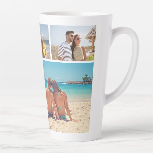 Creëer Uw eigen fotocollage 6 Latte Mok (Rechts)