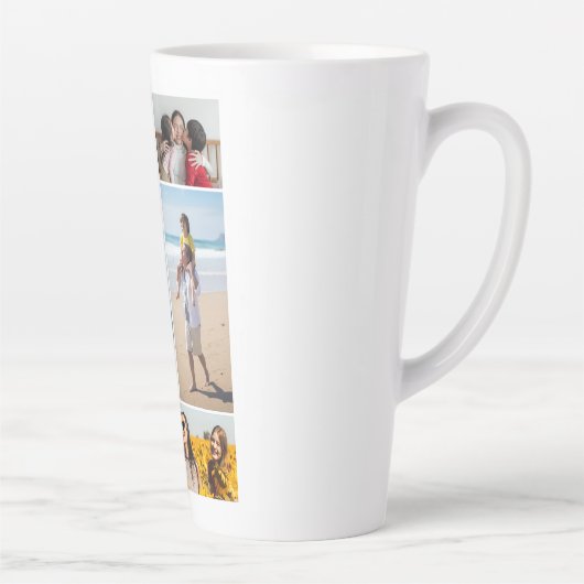 Creëer Uw eigen fotocollage 6 Latte Mok (Rechts)