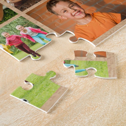 Creëer Uw eigen fotocollage 6 Legpuzzel (Zijkant)