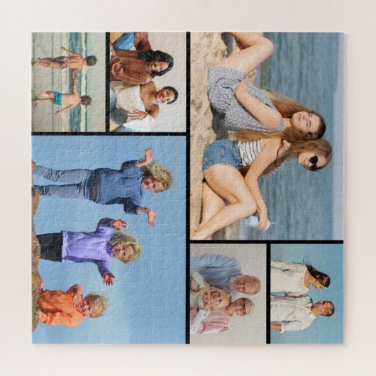 Creëer Uw eigen fotocollage 6 Legpuzzel (Horizontaal)