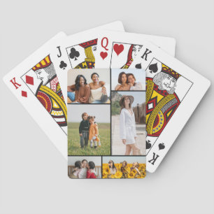 Creëer Uw eigen fotocollage 6 Pokerkaarten