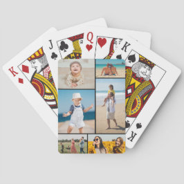 Creëer Uw eigen fotocollage 6 Pokerkaarten