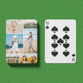 Creëer Uw eigen fotocollage 6 Pokerkaarten