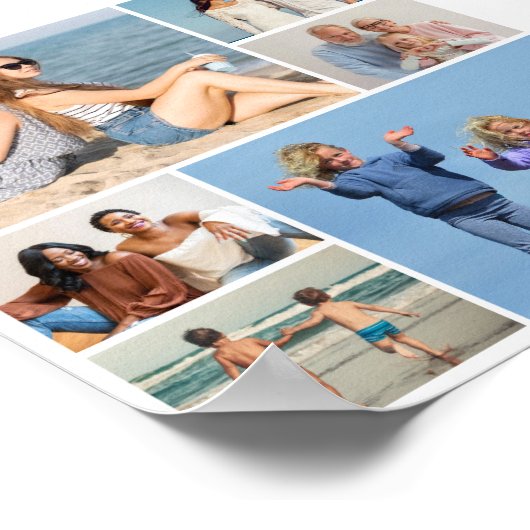 Creëer Uw eigen fotocollage 6 Poster (Hoek)