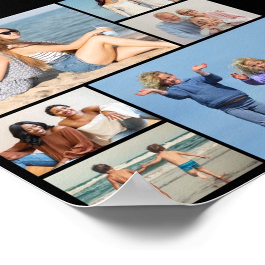 Creëer Uw eigen fotocollage 6 Poster (Hoek)