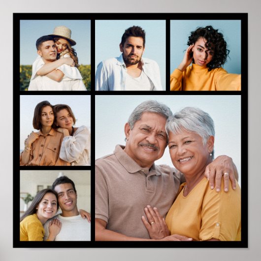 Creëer Uw eigen fotocollage 6 Poster (Voorkant)