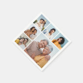 Creëer Uw eigen fotocollage 6 Servet (Hoek)