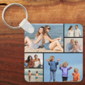 Creëer Uw eigen fotocollage 6 Sleutelhanger (Voorkant)